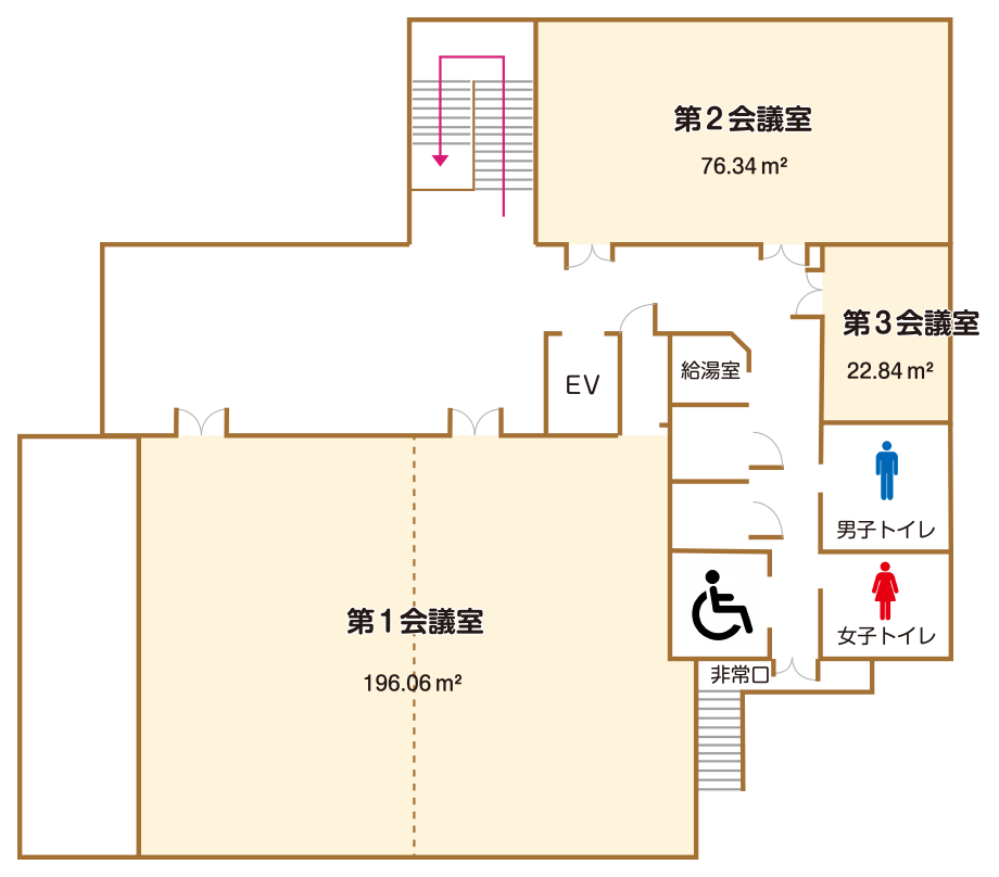 市民協働センター2階 市民協働センター2階フロアー図