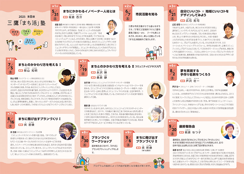 ８期まち活塾チラシ裏